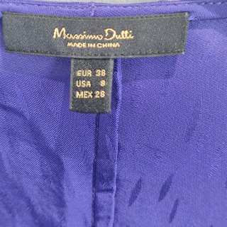 Vestido Massimo Dutti Morado Talla M