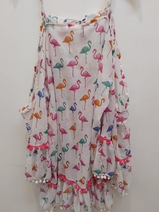 Blusa Flamencos Hombros Descubiertos Talla