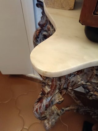 Consola policromada s.XIX restaurada.no envios