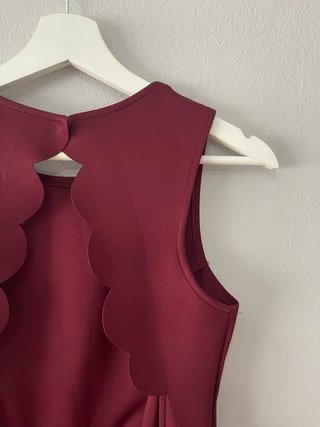 Vestido granate neopreno