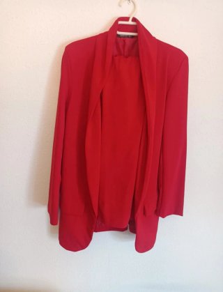 Abito Blazer Rosso Asos Taglia S
