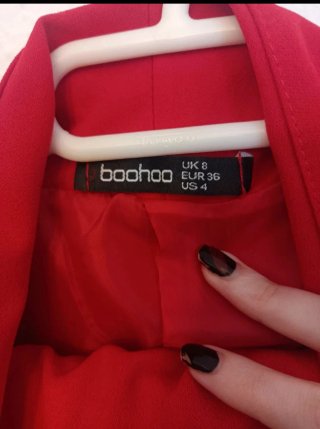 Abito Blazer Rosso Asos Taglia S