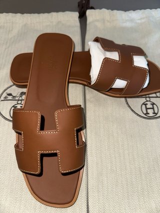 Sandali Hermes Oran Marroni
