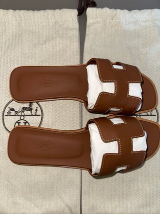 Sandali Hermes Oran Marroni
