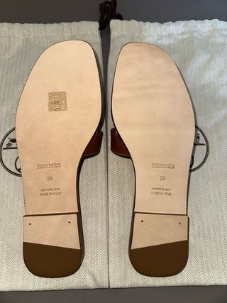 Sandali Hermes Oran Marroni