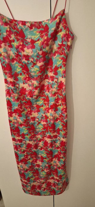 Vestido tirantes estampado floral
