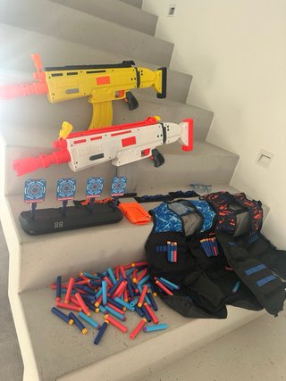 1 pistola 25 y pack de todo 45€