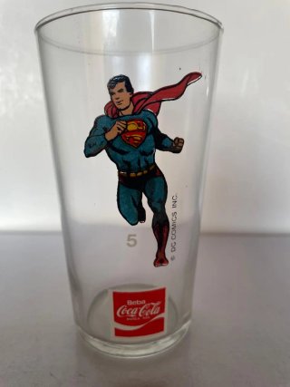 6 bicchieri Superman Coca-Cola