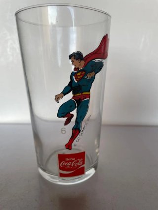6 bicchieri Superman Coca-Cola