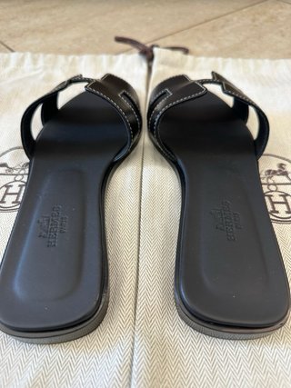 Sandali Hermes Oran Neri