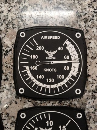 Posavasos Set 4 Instrumentos Aviación