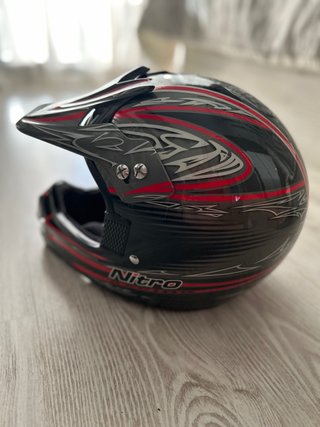 Casco Nitro MX403 Enduro Negro y Rojo