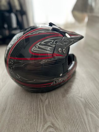 Casco Nitro MX403 Enduro Negro y Rojo