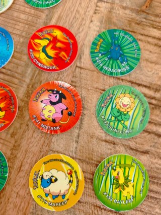 Lote Tazos 3 Pokémon