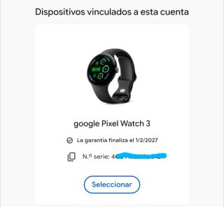 Google Pixel Watch 3 45mm en garantía + extras