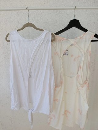 Lote 2 camisetas tirantes deporte/yoga