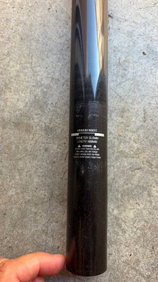 Tija Bontrager Pro Carbono 31.6 x 400mm