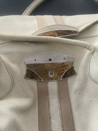 Bolso Prada Beige/Blanco Piel