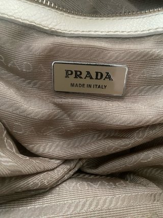 Bolso Prada Beige/Blanco Piel