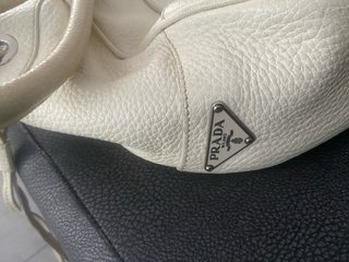 Bolso Prada Beige/Blanco Piel