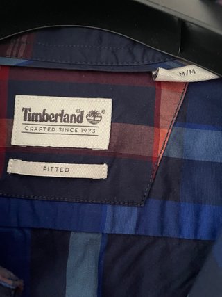 Camisa Timberland cuadros azul talla M