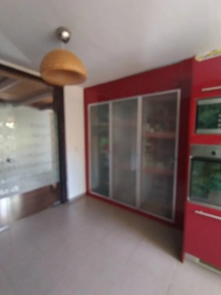 Cocina completa roja