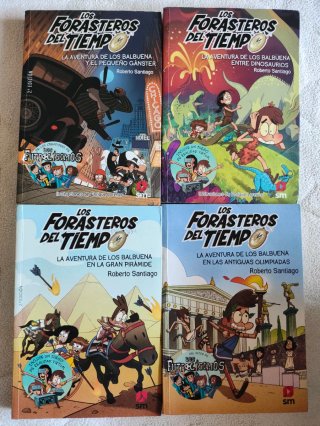 Lote de libros de Los forasteros del tiempo