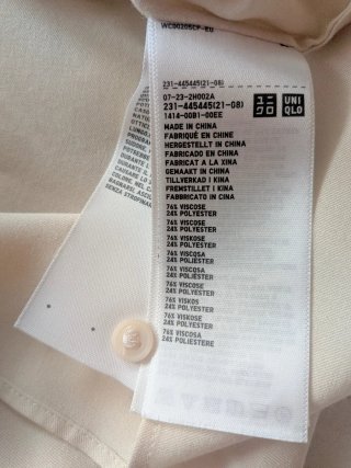 Camicia smart casual bianco grezzo