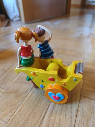 Dispensador cinta adhesiva vintage niños.