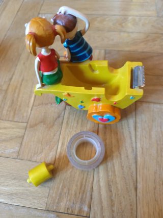 Dispensador cinta adhesiva vintage niños.