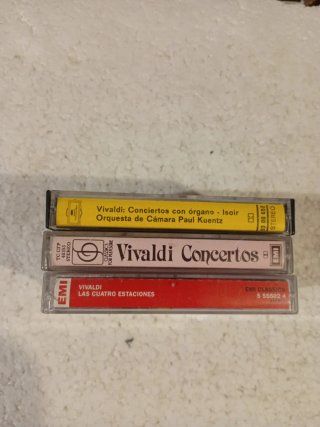 3 CASSETTES VIVALDI
