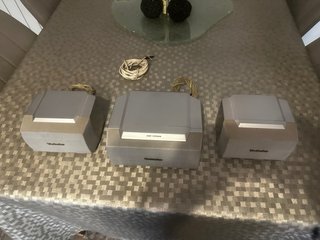 Altavoces Technics Plata y Beige