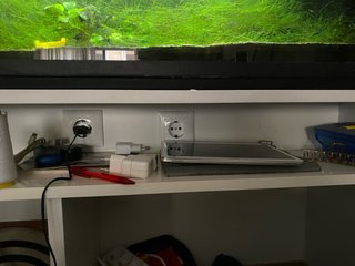 Acuario 150L con luz y filtro.mas mueble blanco