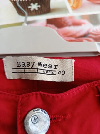 Pantalón Pirata Mujer Easy Wear Rojo Talla M