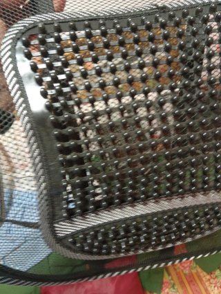 respaldo o cubreasiento de bolas de masaje.