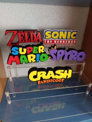 Segni 3D fanart di Zelda, Sonic, Super Mario, Spyro, Crash