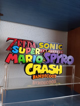 Segni 3D fanart di Zelda, Sonic, Super Mario, Spyro, Crash