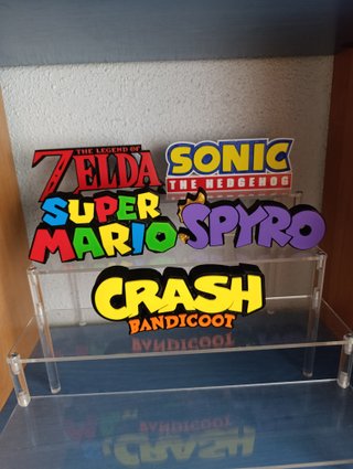 Segni 3D fanart di Zelda, Sonic, Super Mario, Spyro, Crash