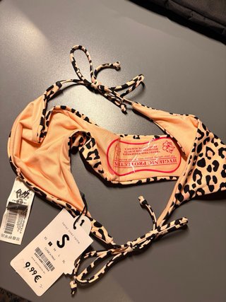Braguita bikini estampado leopardo talla S