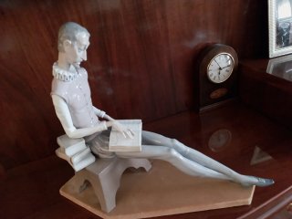 Figura Lladró "Don Quijote leyendo"