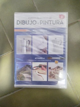 2 CDs de curso de práctico dibujo y pintura