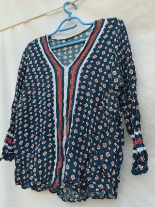 Trovels Blusa Vintage Talla XL