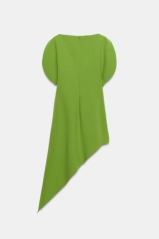 Vestido asimétrico ZW Collection verde