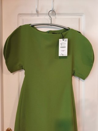 Vestido asimétrico ZW Collection verde