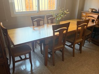 Mesa Comedor Extensible Madera maciza.