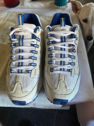 Skechers Stamina Talla 42 Beige/Azul