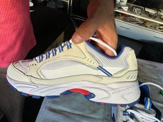 Skechers Stamina Talla 42 Beige/Azul