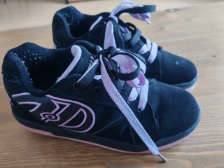 Zapatillas Heelys Negras y Rosas