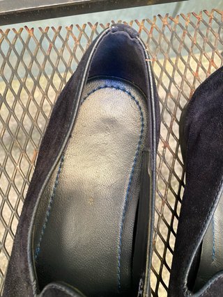 Mocassini Zara Man camoscio nero 42