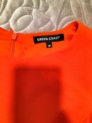 Vestido naranja cut out Green Coast Talla 38